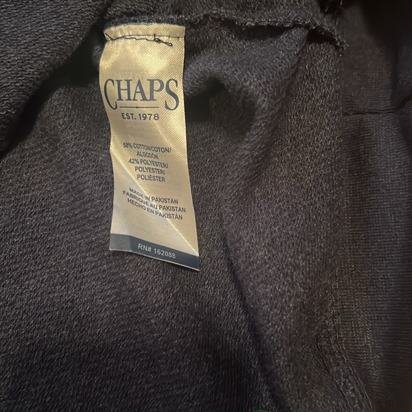 Vintage Chaps Ralph Lauren Mens Blue Quarter Zip Sweater Sweatshirt Size Large - Picture 4 of 8